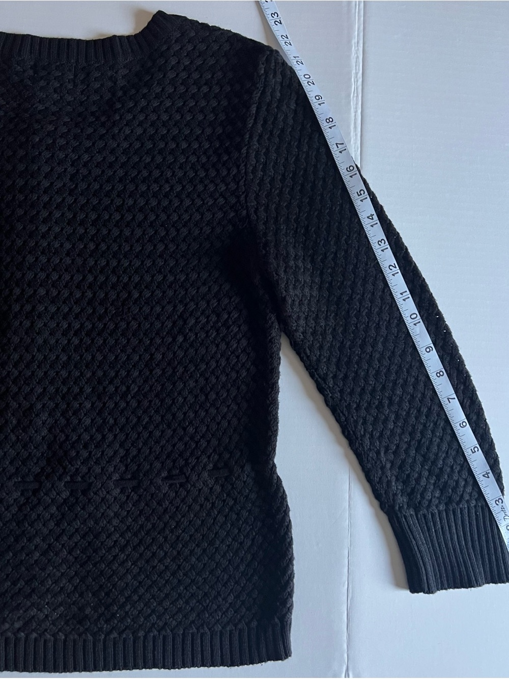 Ruby Rd. Black Textured Button-Front Crewneck Sweater - Picture 8 of 10